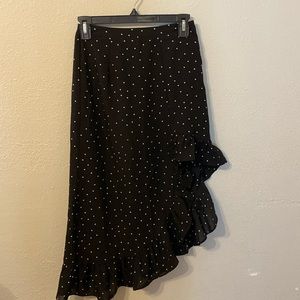 Polka dot black skirt